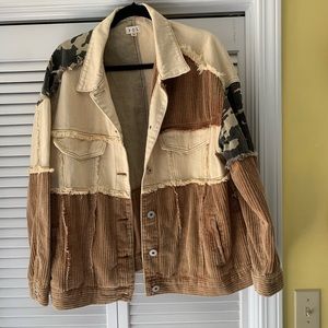 Adorable POL Camo/Corduroy Jacket. Size Medium.